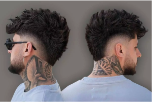 Skin Burst Fade Mullet