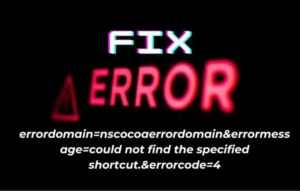 errordomain=nscocoaerrordomain&errormessage=could not find the specified shortcut.&errorcode=4