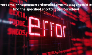 errordomain=nscocoaerrordomain&errormessage=could not find the specified shortcut.&errorcode=4